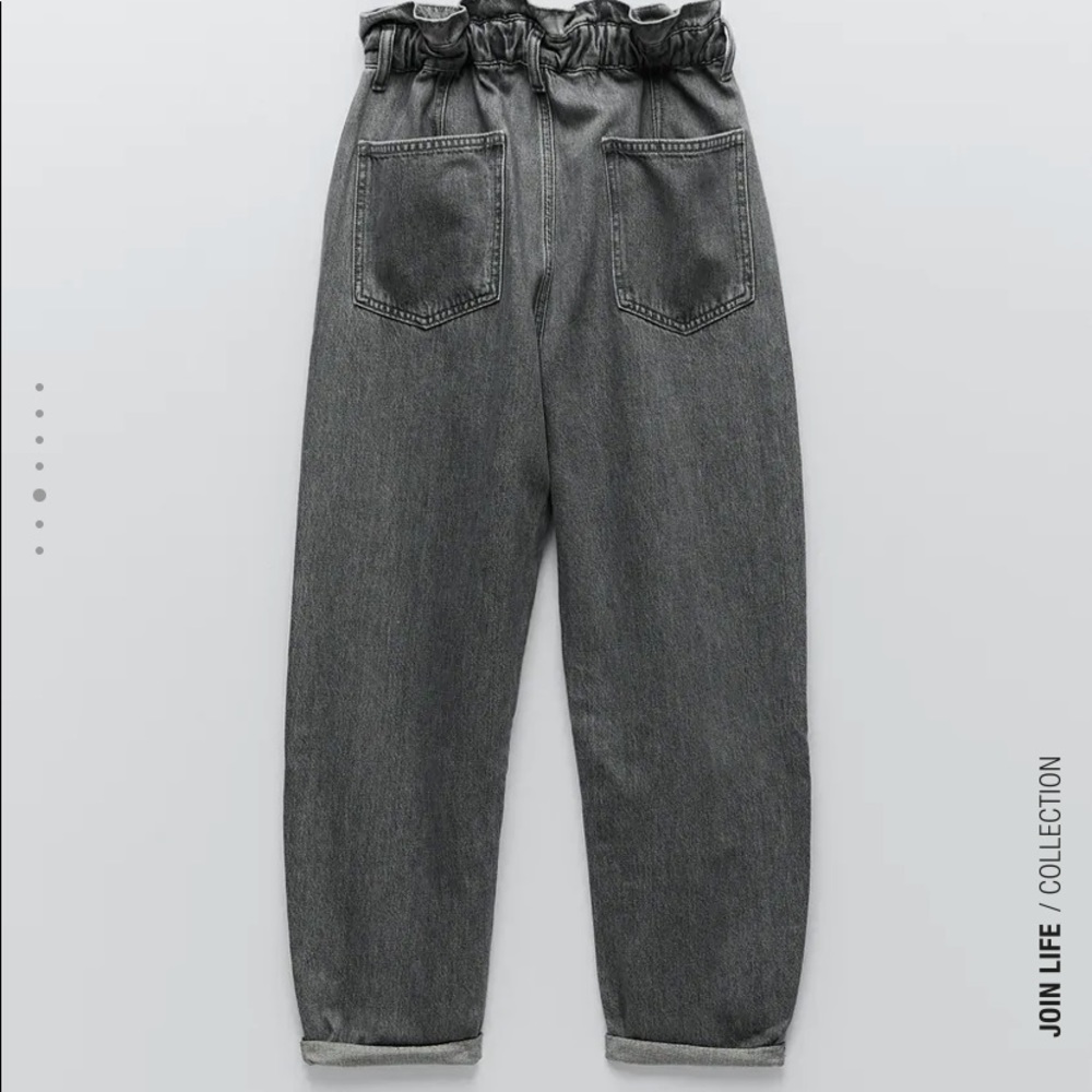 Zara Buttoned Baggy Jeans - Picture 2 of 4